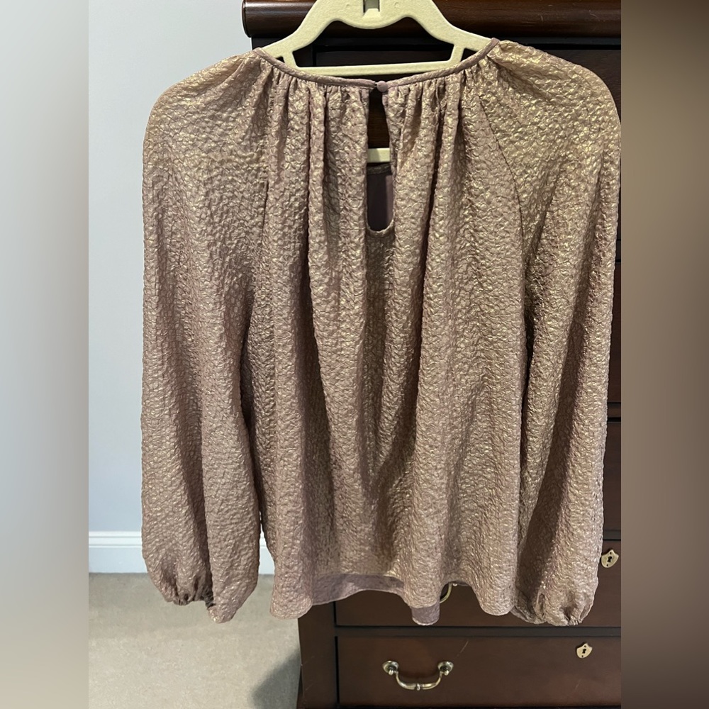 Trina Turk gold blouse size M